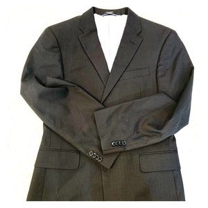 Tommy Hilfiger Suit Coat, 38S Charcoal Pinstripe